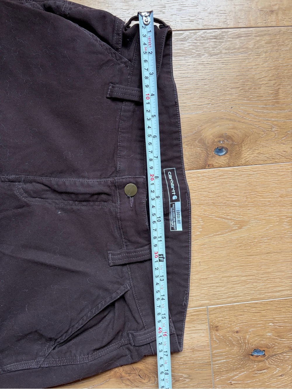 Carhartt Women’s Dark Brown Flat Front Work Pants